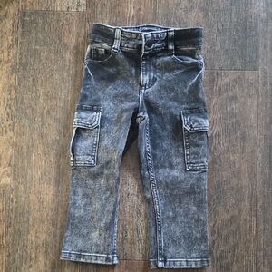Wonder Nation Black Cargo Jeans for Kids